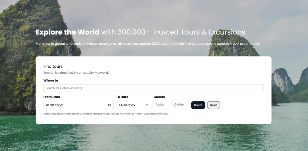 Viator Affiliate API WP Plugin Tutorials - Add Form Search Tour